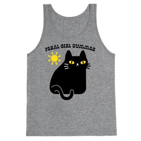Feral Girl Summer Cat Tank Top