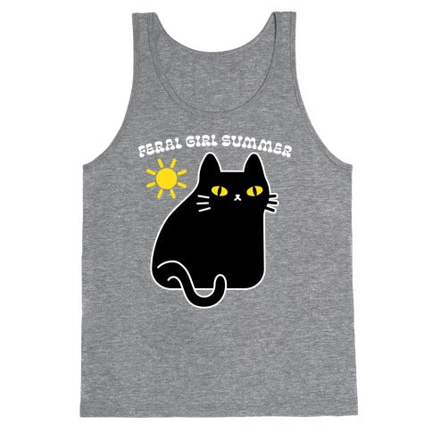 Feral Girl Summer Cat Tank Top