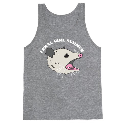 Feral Girl Summer Opossum Tank Top