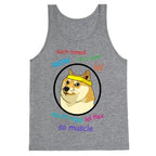 Fitness Doge (color) Tank Top