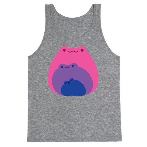 Frogs In Frogs In Frogs Bisexual Pride Tank Top