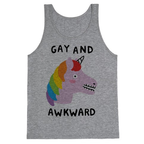 Gay And Awkward Tank Top