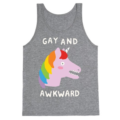 Gay And Awkward Tank Top