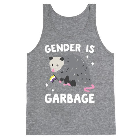 Gender Is Garbage Non-binary Opossum Tank Top