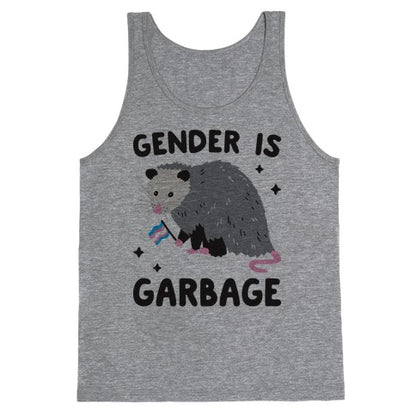 Gender Is Garbage Trans Opossum Tank Top