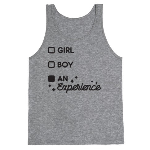 Girl, Boy, An Experience Checklist  Tank Top