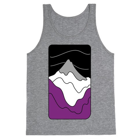 Groovy Pride Flag Landscapes: Ace Flag Tank Top