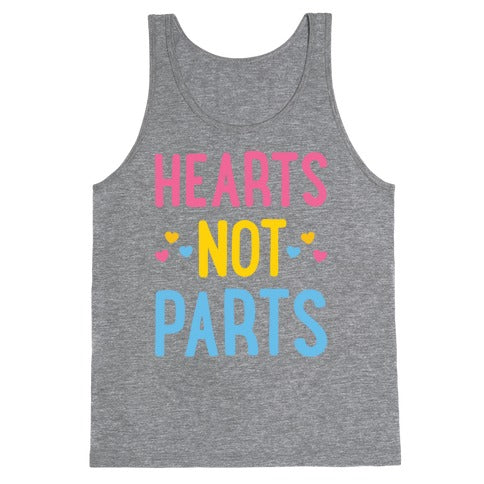 Hearts Not Parts (Pansexual) Tank Top