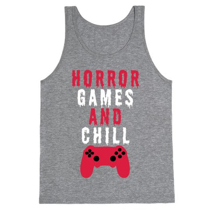 Horror Games And Chill Tank Top