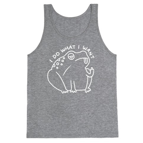 I Do What I Want Frog Tank Top