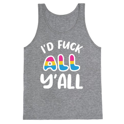 I Want To Touch All The Butts (Pansexual) Tank Top