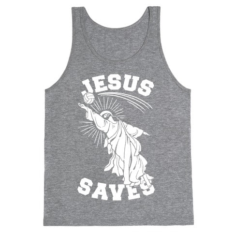 Jesus Saves (Volleyball) Tank Top