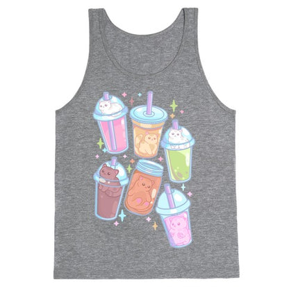 Kawaii Cat Cafe Drinks Tank Top