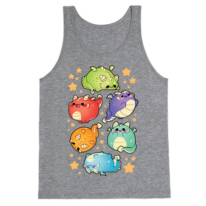 Kawaii Dragons Pattern Tank Top