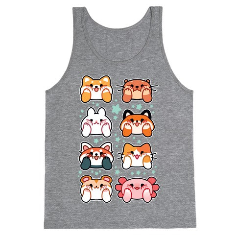 Kawaii Squishy Face Animals Tank Top