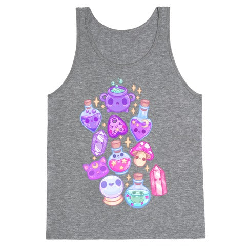 Kawaii Witchy Pattern Tank Top