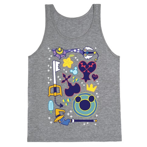 Kingdom Hearts pattern Tank Top