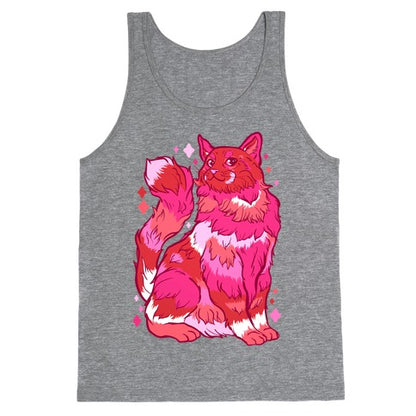 Lesbian Pride Cat Tank Top