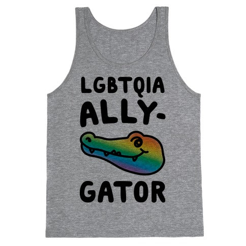 LGBTQIA Ally-Gator  Tank Top