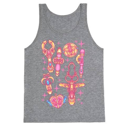 Magical Girl Peens Pattern Tank Top