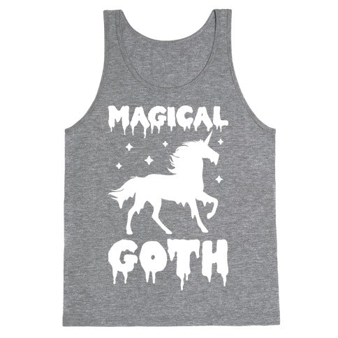 Magical Goth Unicorn Tank Top
