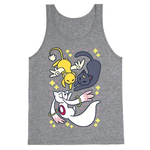 Magical Mascots - Luna, Kero and Kyubey Tank Top