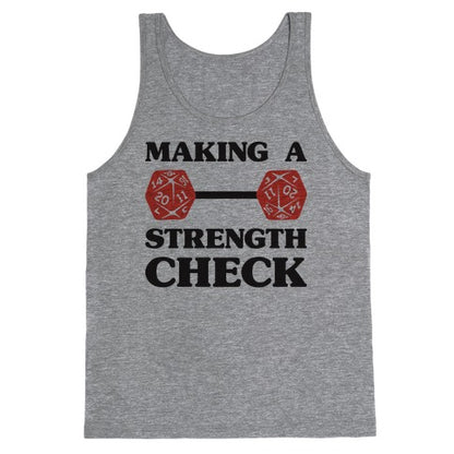 Making A Strength Check Tank Top