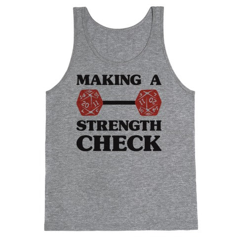 Making A Strength Check Tank Top