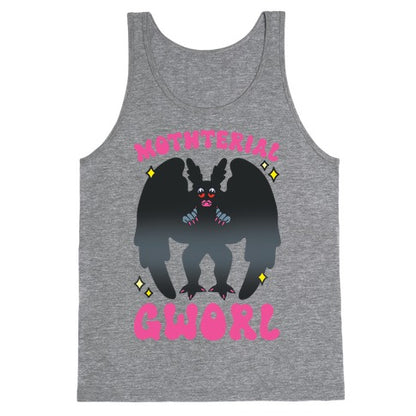 Mothterial Gworl Mothman Parody Tank Top