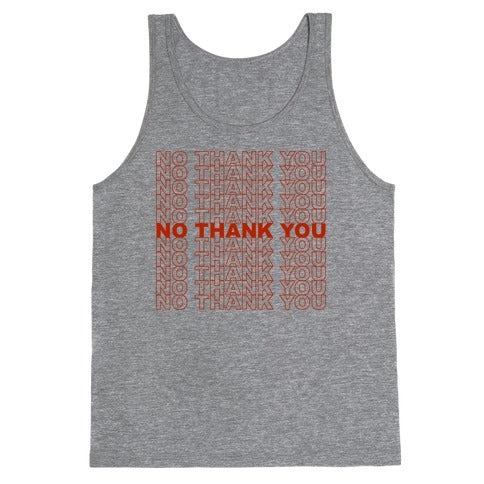 No Thank You Bag Tank Top