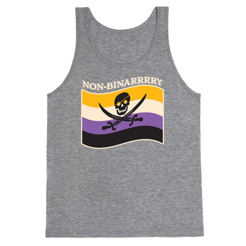 Non-binarrrry Pirate Flag Tank Top