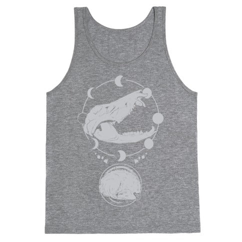 Occult Trash Possum White Print Tank Top