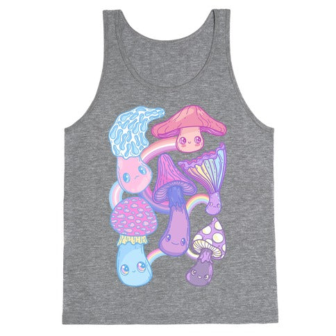 Pastel Pride Mushrooms Tank Top