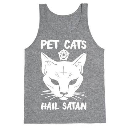 Pet Cats Hail Satan Sphynx Tank Top