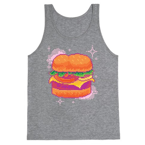 Pixel Burger Tank Top