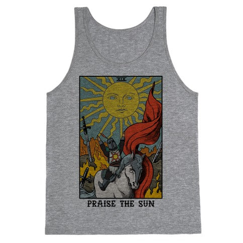 Praise The Sun Tarot Card Tank Top