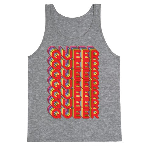 Queer Retro Rainbow Tank Top