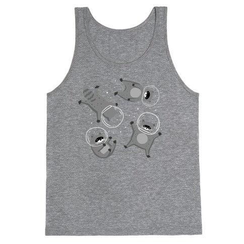 Raccoons In Space Tank Top