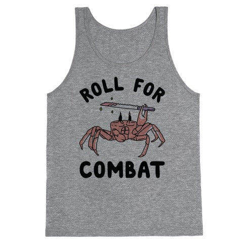 Roll For Combat Knife Crab Tank Top