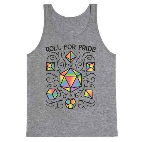 Roll For Pride DnD Dice Tank Top