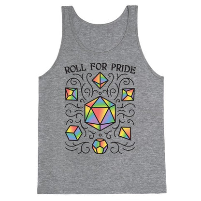 Roll For Pride DnD Dice Tank Top