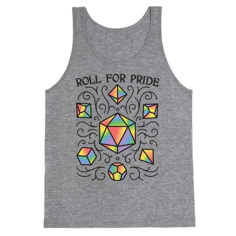 Roll For Pride DnD Dice Tank Top