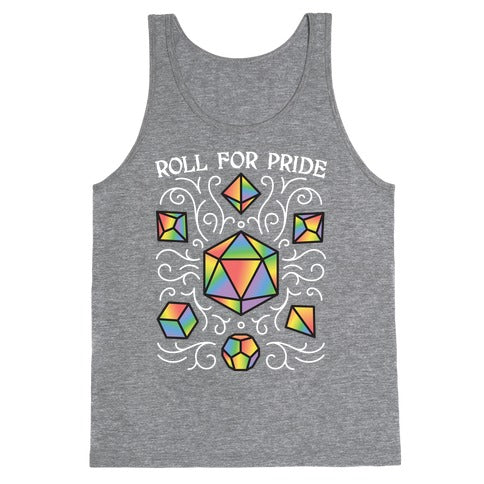 Roll For Pride DnD Dice Tank Top