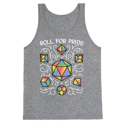 Roll For Pride DnD Dice Tank Top