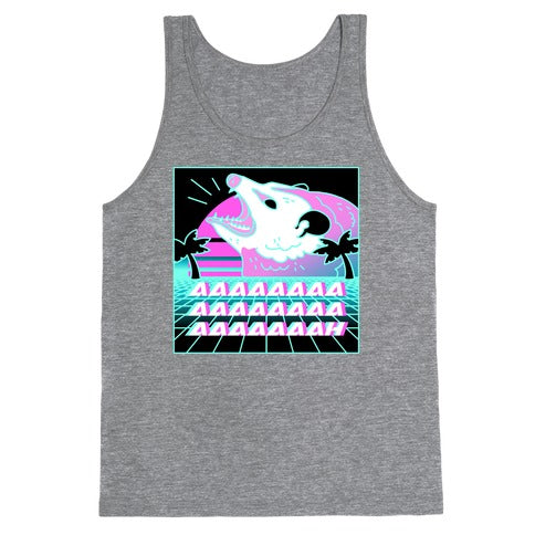 Screaming Retrowave Possum Tank Top