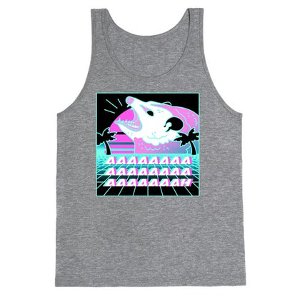Screaming Retrowave Possum Tank Top