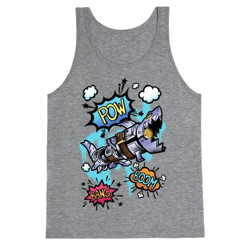 Shark Rocket Launcher Tank Top