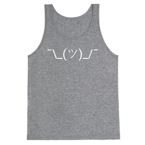 Shrug Emoji Tank Top