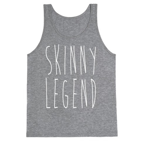 Skinny Legend White Print Tank Top