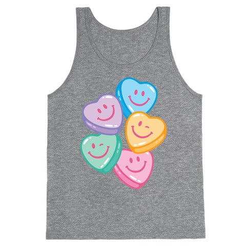Smiley Candy Hearts Tank Top